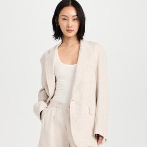 **NWT** | Denimist | Deconstructed Natural Linen Blazer | Small